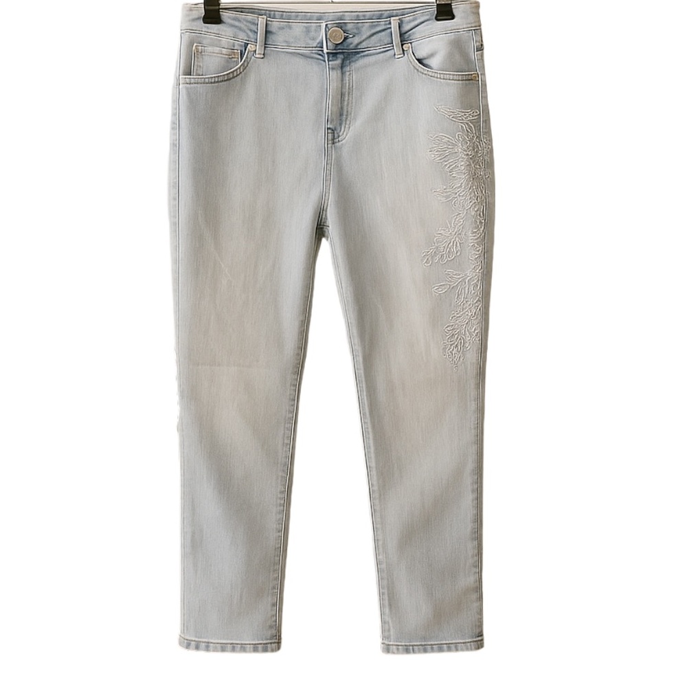 Simply Vera Vera Wang Embroidered Capri Jeans - Size 12